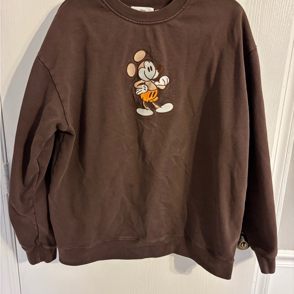 Brown Mickey Mouse Men's Sweater
